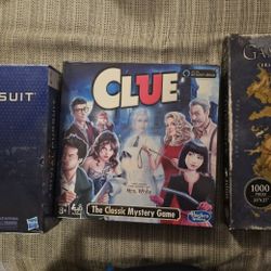 2 NEW SEALED Board Games plus 1 USED Puzzle