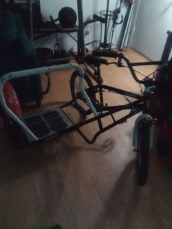 BMX bike with side hack