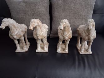 terracotta Horse statue . The Set For $100 Cash