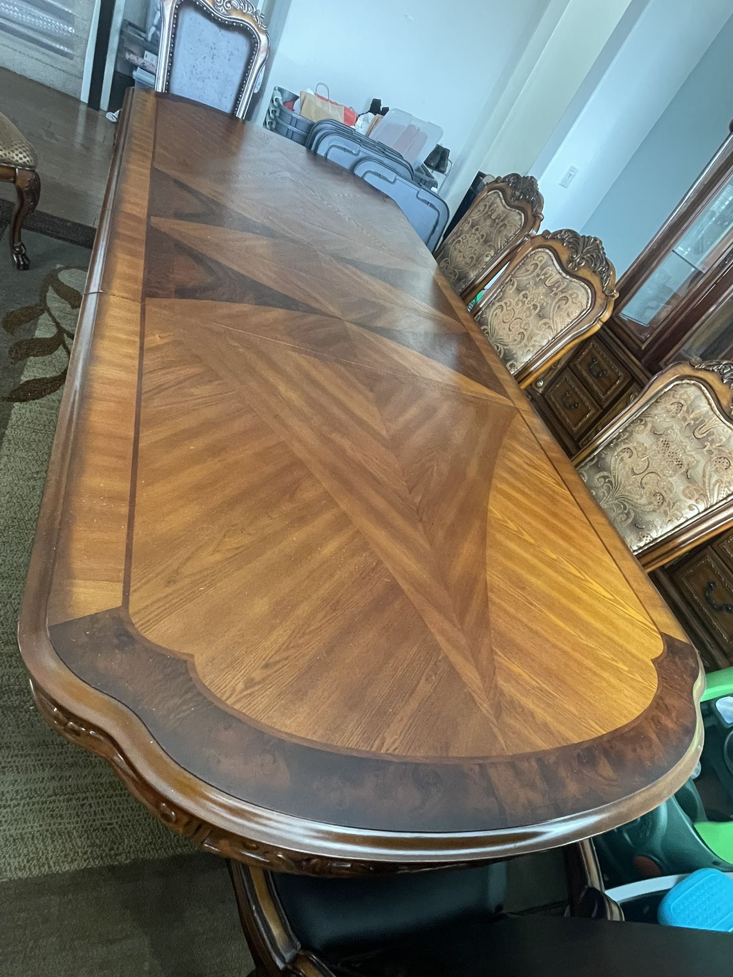 Dining Table Set with China Cabinet.