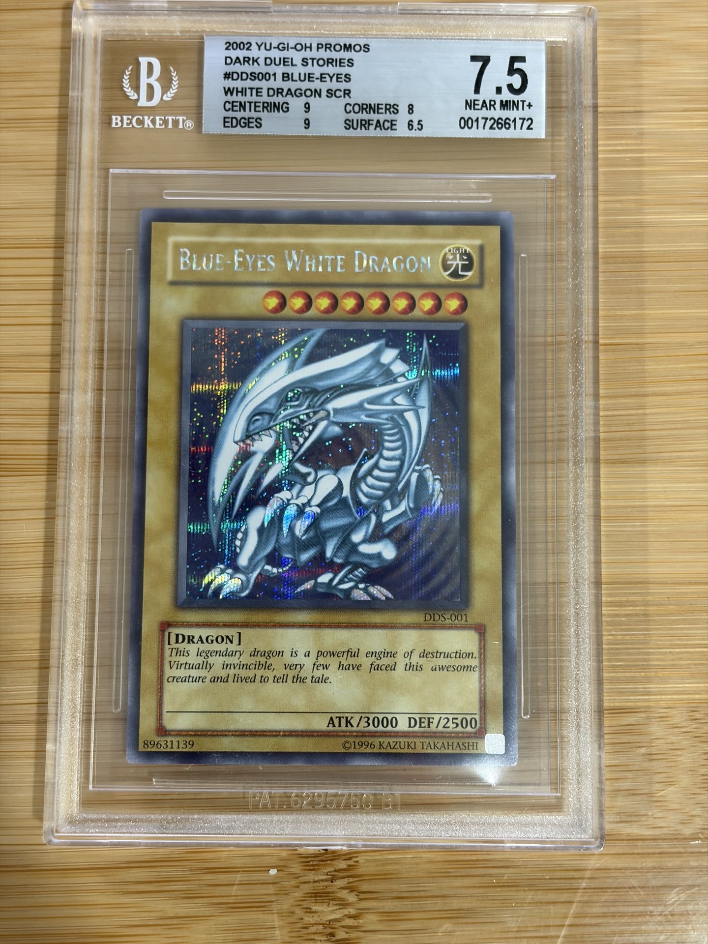 Yugioh Blue Eyes White Dragon DDS-001