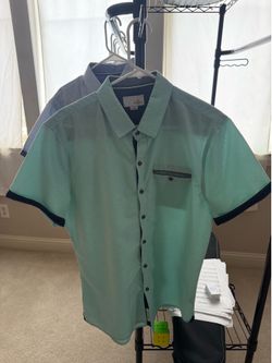 Craft + Flow size Large dress shirts short sleeve $5 each