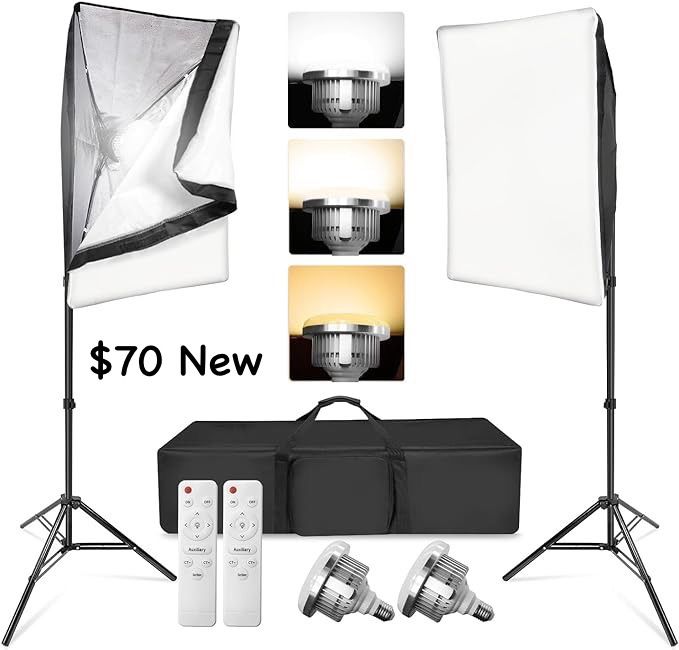 Softbox Kit LED 85 Watt with Remote 2 Pack