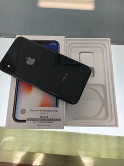 Sprint carrier IPhone X 64GB Space Gray