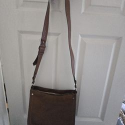 Brown Leather Crossbody 