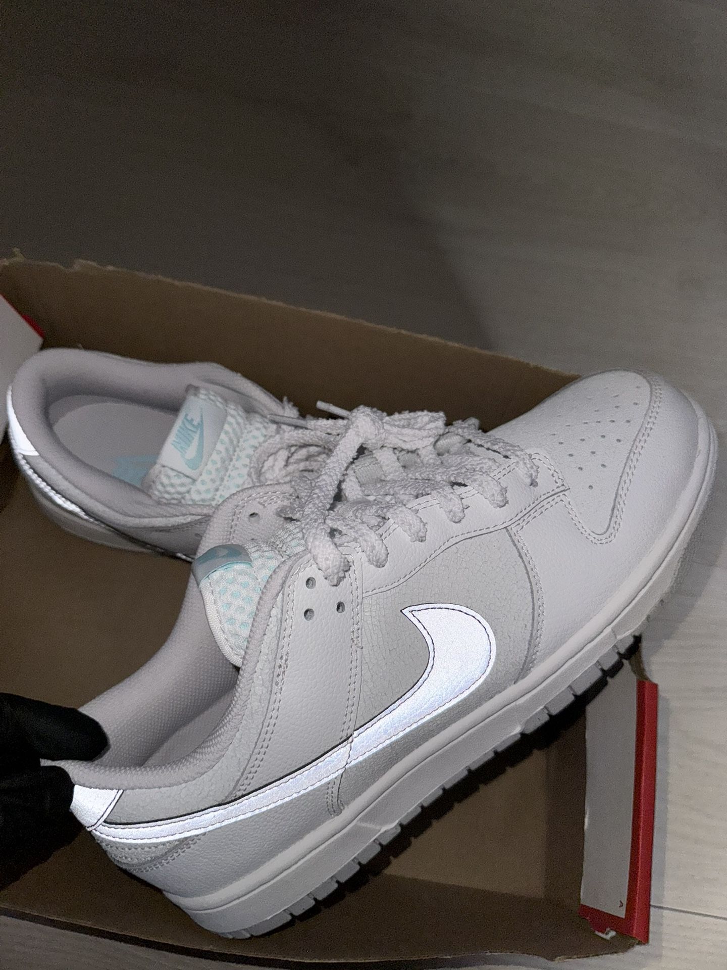 Nike Dunk Low Retro SE Summit White Metallic Silver - Men’s 11