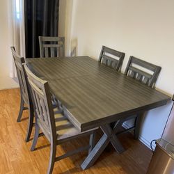 Dining Table With 6 Chairs 
