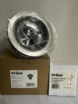 Kraus Strainer And Undermount Hardware