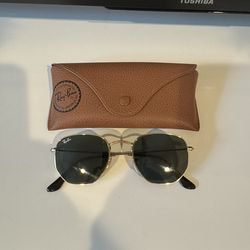 Ray-Ban RB3548N Hexagonal Gold / Green G15 – Men’s – Excellent Condition