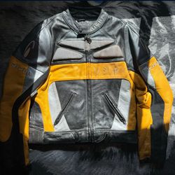 Leather Japanese motorcycle Jacket 