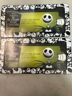 Jack skeleton live plate frame price is firm