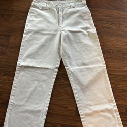 Dickies Worker Crop Roll Hem Woman’s Pants (Sz 4)