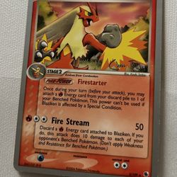 Rare Blaziken 3/109 Pokémon Card
