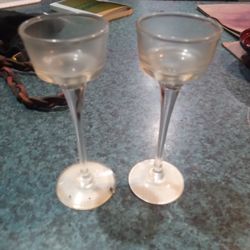Real Old Antique Champagne Glasses Matching Close To 1800s Early 1900s