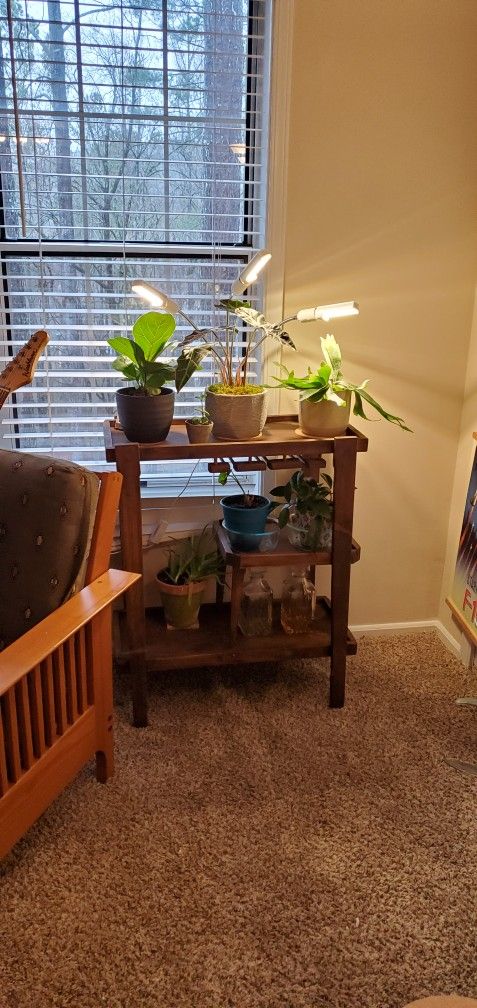 Wooden Bar Cart / Plant Stand