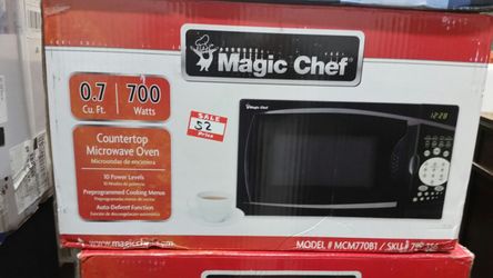 New magic chef black microwave 700 watts