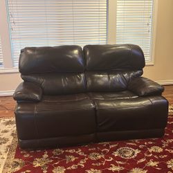 Electric Leather Couch
