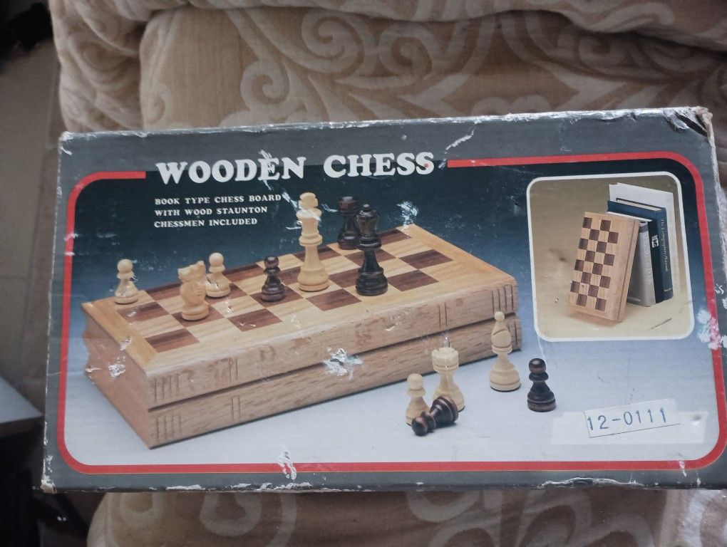 Vintage Wooden Chess 