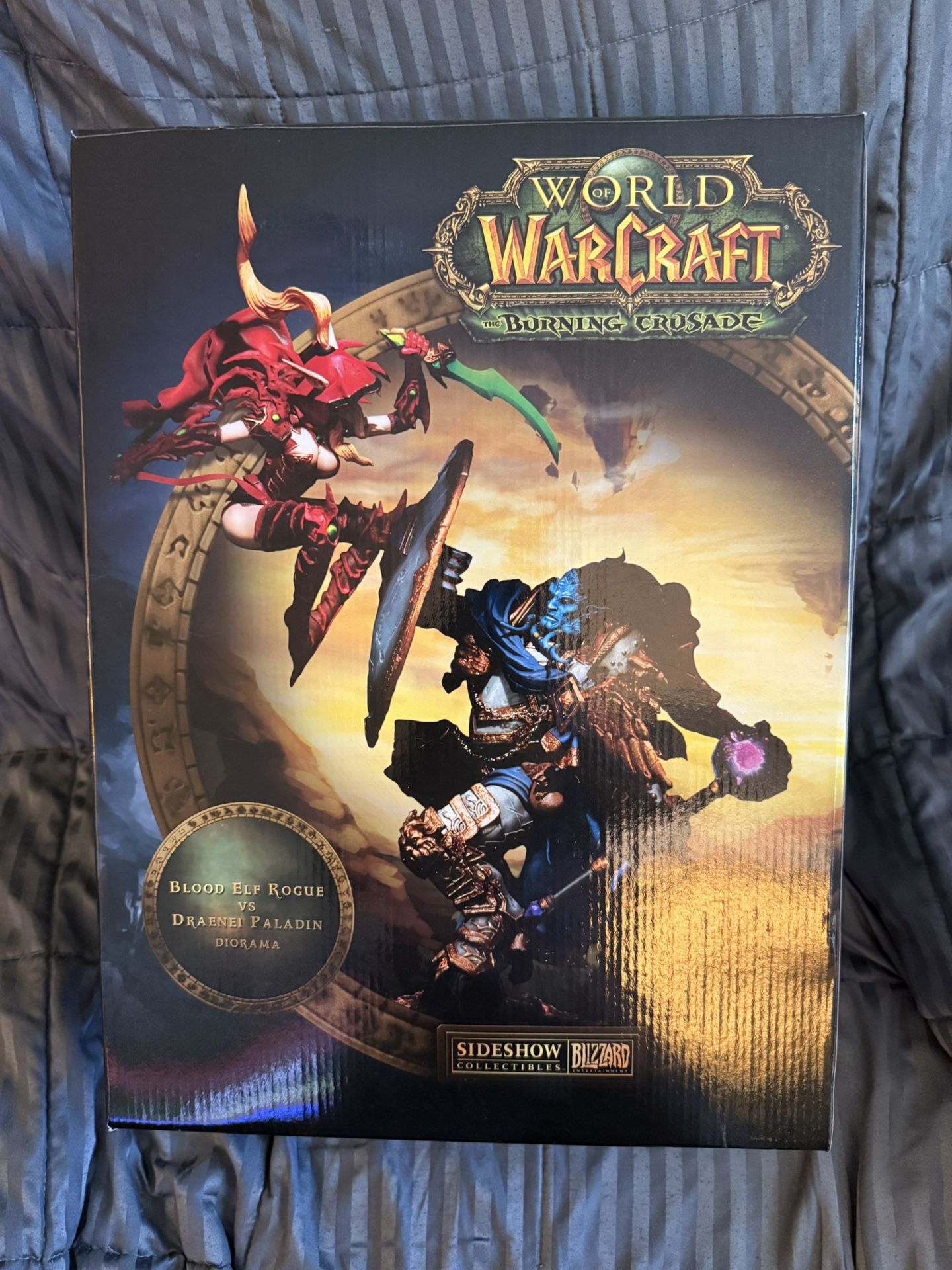 World of Warcraft Burning Crusade Blood Elf Rogue Vs Draenei Paladin Diorama New