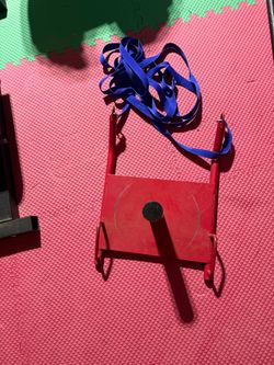 Small power speed sled with harness exercise fitness weightlifting