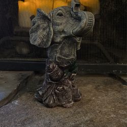 Handcrafted Elephant With Tusks!
