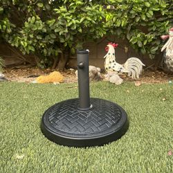 17.5LBS Resin Umbrella Base Stand Color: Black 