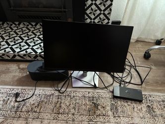 Dell P2422H 24” Computer Laptop Monitor + WD19TB Thunderbolt Dock + Accessories — $150 OBO