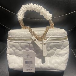 Small White Cosmetic Bag