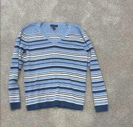 Blue Striped Karen Scott Sweater