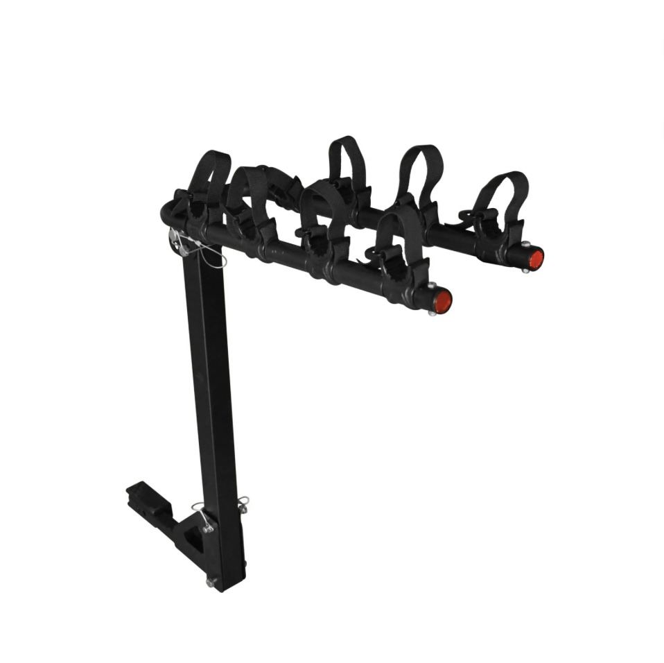 120lb Hitch-Mounted Folding 4-Bike Carrier Fits All Vehicles