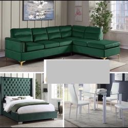 NEW 3 ROOM PACKAGE DEALS - BED MATTRESS DINING ROOM SECTIONAL SOFA AND MORE 
