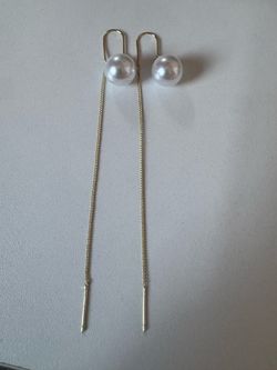 Yellow Gold Plated 925 Sterling Silver Dangle Earrings