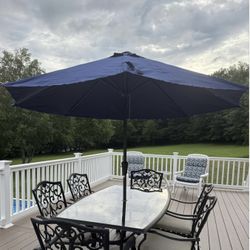 9 Feet Market Umbrella Navy Blue (No Base)