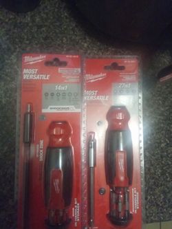 Milwaukee ratcheting screwdrivers $15