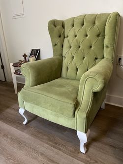 Comfortable green armchair