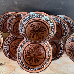 Mexican Talavera Terracota Pozole/Salsa Bowl,  Plato Pozolero, Pottery.
