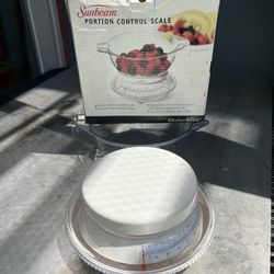 Sunbeam Mechanical Kitchen and Food Weighing Scale with Tray, Weighs up to 5Ibs