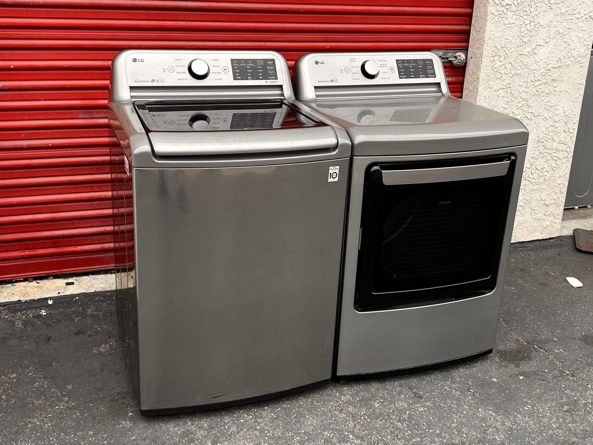 LG Set Gas Dryer And Washer 