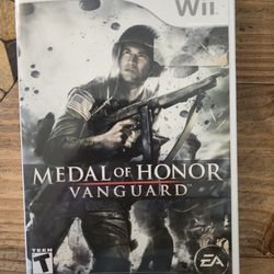 Wii Medal of Honor Vanguard game. Complete With Manual
