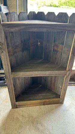 Wooden Corner Shelf