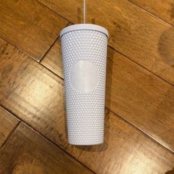 Starbucks Spring 2024 White Studded Bling Venti 24 oz Tumbler