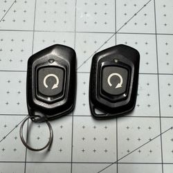 Pair Of 2 Code Alarm Keyfob Remote Starter Remotes