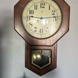 vintage grandfather wall clock