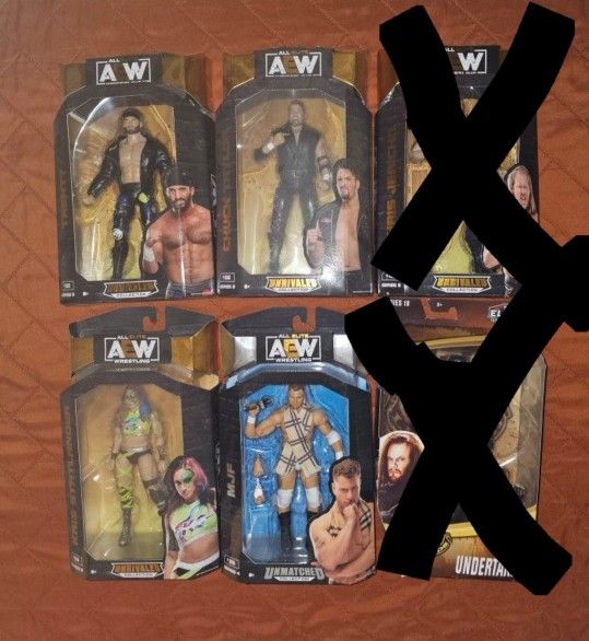 Wrestlers New $10 Each Or All For $30