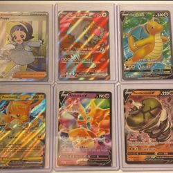 Pokémon Card 6-pack Of Ultra Rare Mint Condition Pokémon Cards In Sleeves And Top loaders