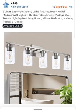 Vanity light fixture