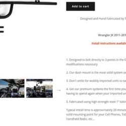 Vecto Offroad E-Dock for jeep JK Wrangler 2011-2018 Premium