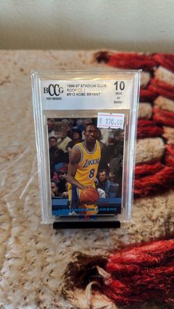 Kobe Bryant 1996-97 Stadium Club Rookies 1 BCCG 10