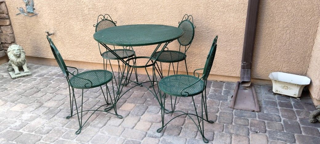 Vintage Metal Patio Furniture Metal Perfect 