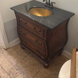 Bathroom vanity W33 X D 20 X H 36